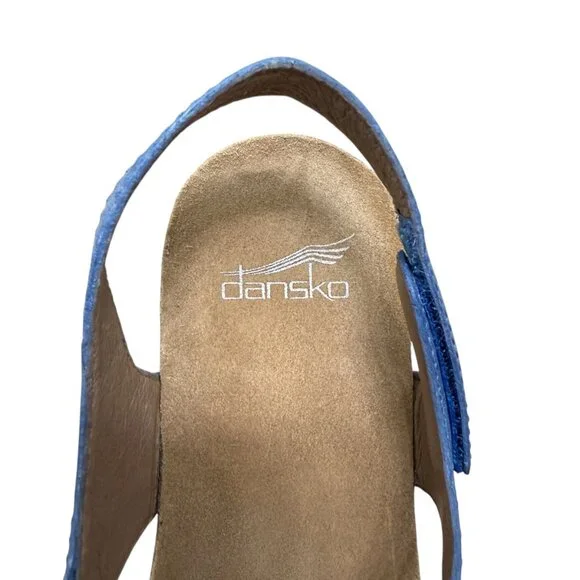 Dansko Reece Walk The Coast Waxy Burnished Leather Women's Sandals size 7.5 / 38 - Picture 5 of 7